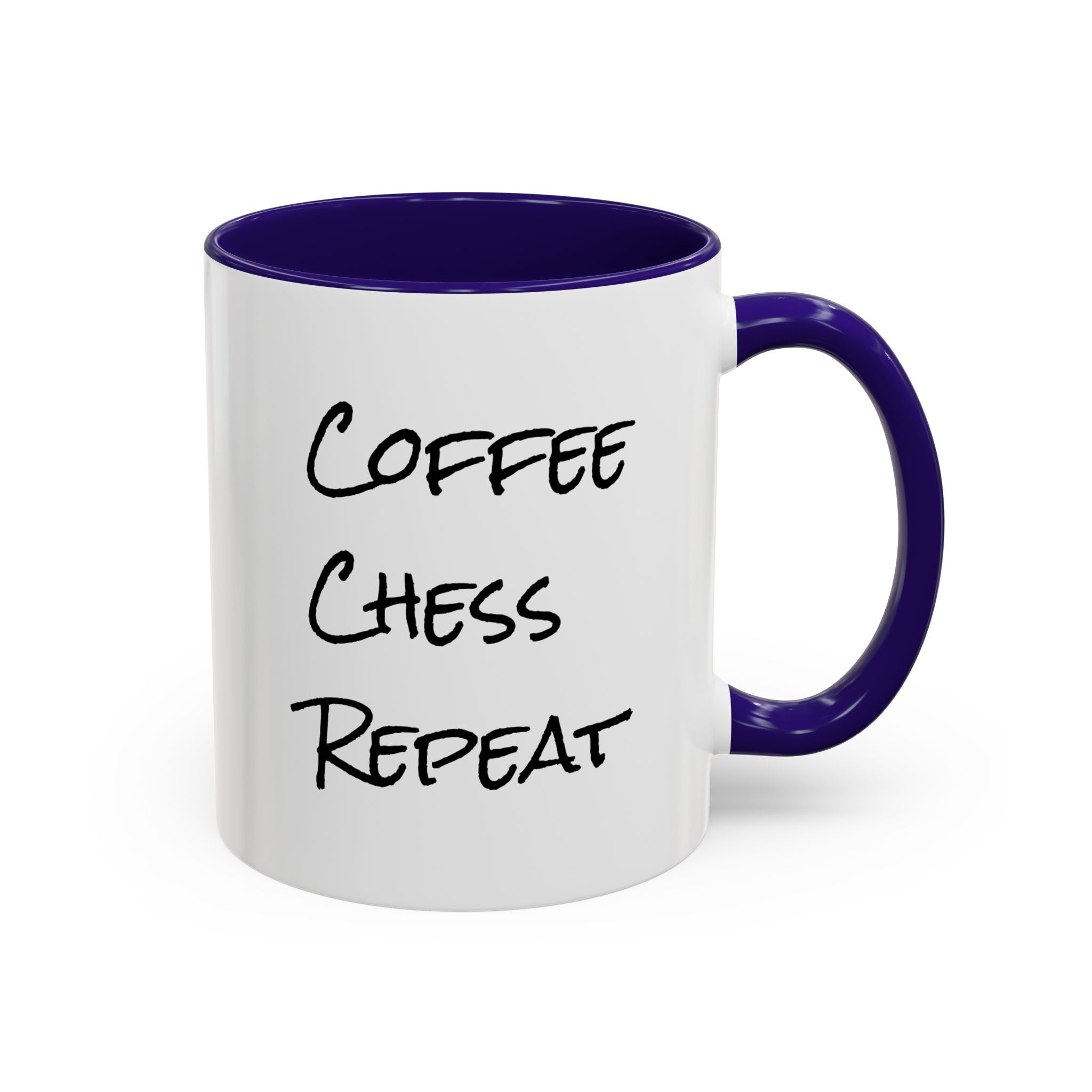 Coffee Chess Repeat Ceramic Mug 11oz