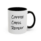 Coffee Chess Repeat Ceramic Mug 11oz