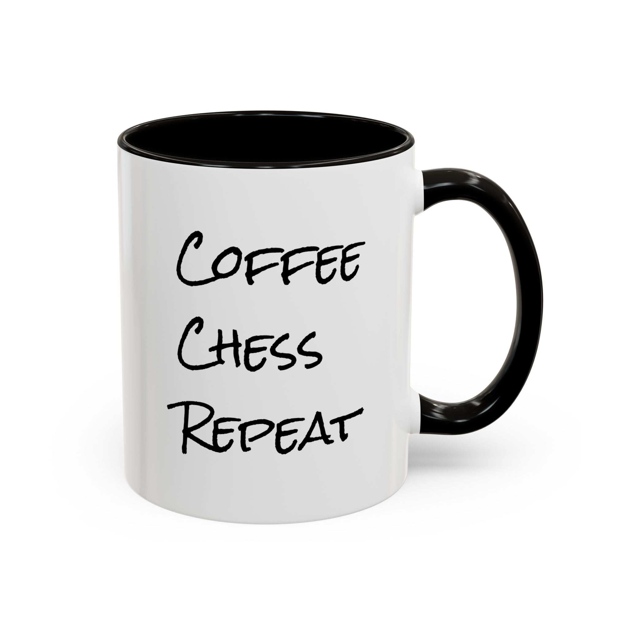 Coffee Chess Repeat Ceramic Mug 11oz
