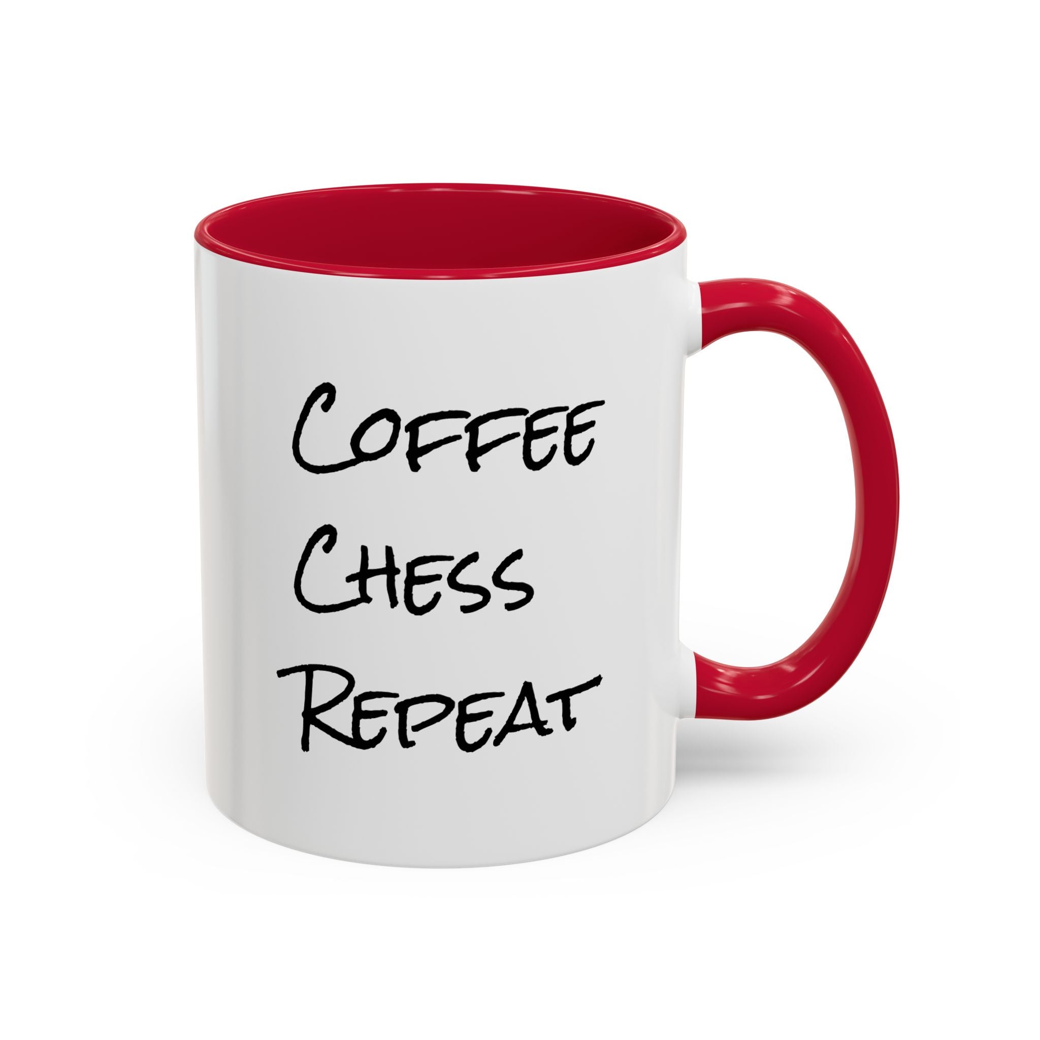 Coffee Chess Repeat Ceramic Mug 11oz