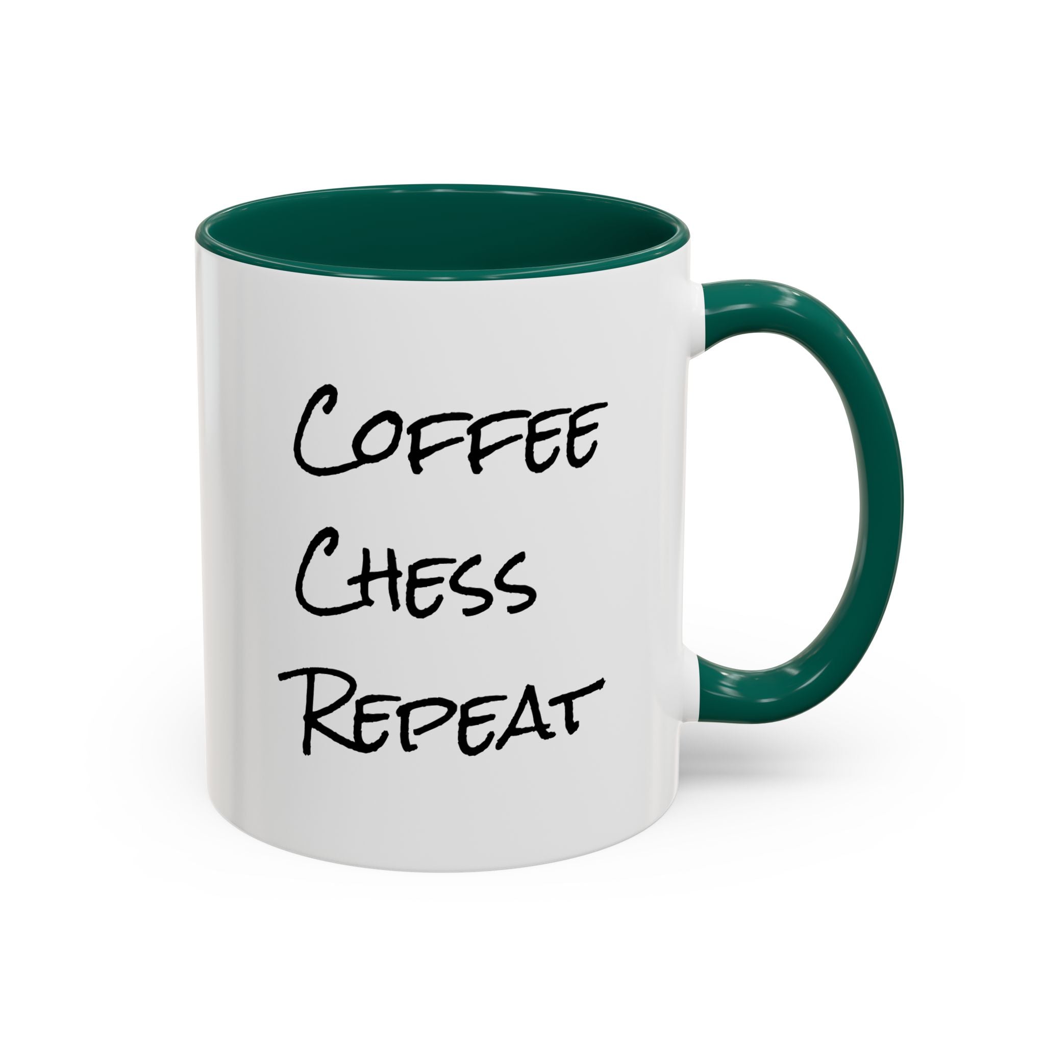 Coffee Chess Repeat Ceramic Mug 11oz